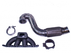 Turbo kit for 1.8T Golf 4, Audi A3, TT, Leon - Downpipe + Turbo manifold + V-Band
